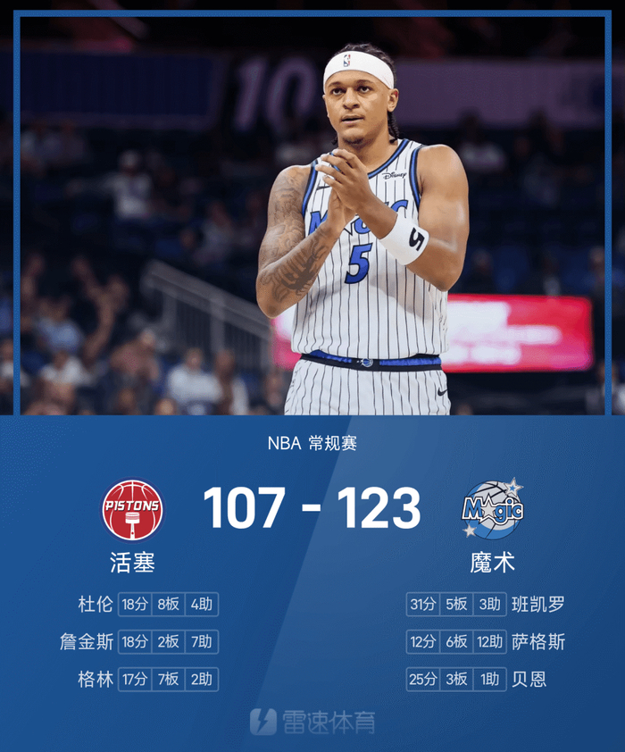 约基奇三双助掘金逆转开拓者 NBA五场精彩对决引